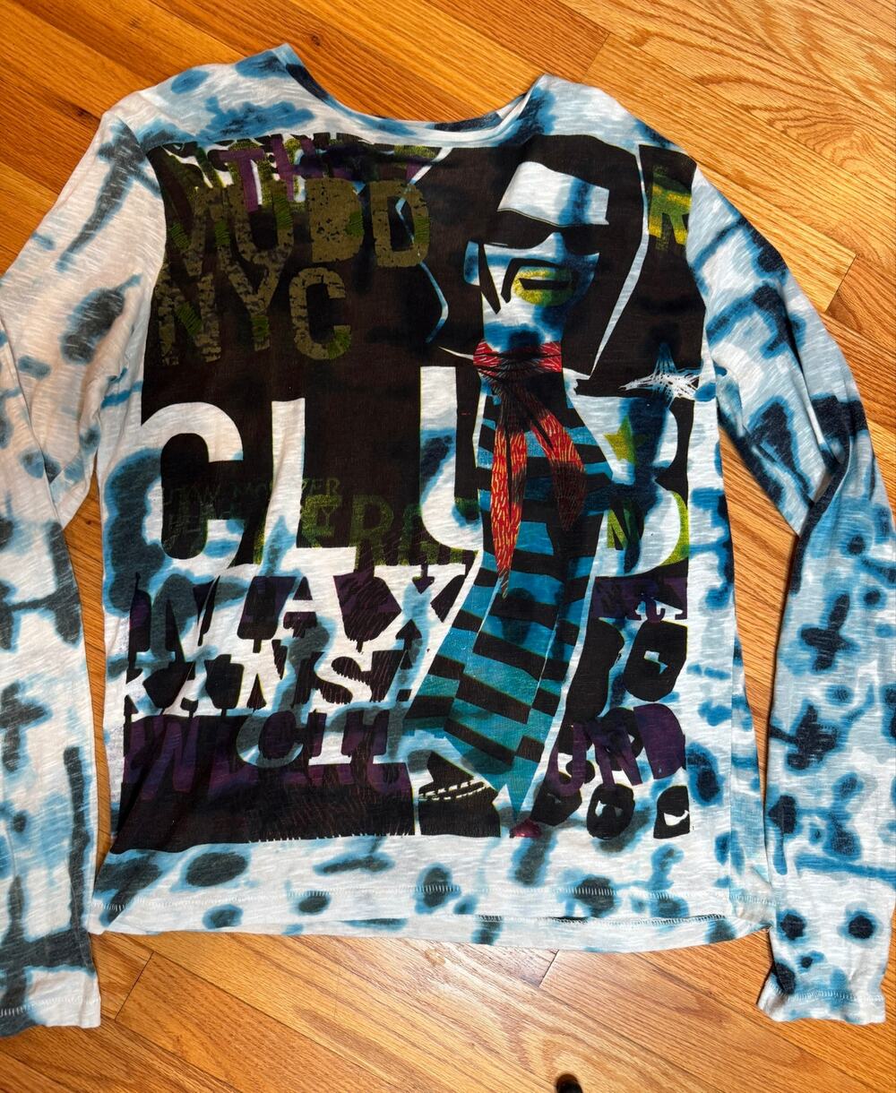 Custo Barcelona Mudd Club / Max’s Kansas City  Graphic Long Sleeve Tee | Small
